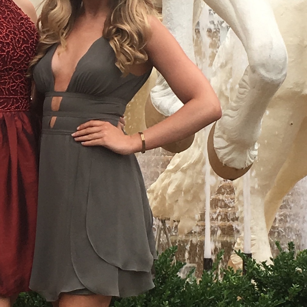 Olive Green Bebe Dress